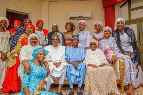 President Muhammadu Buhari and his family